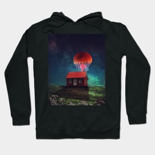 Jellyfish formed like the moon Hoodie